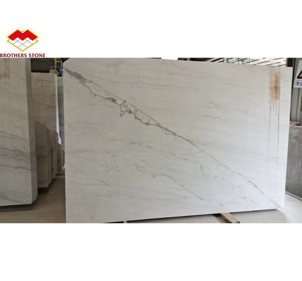 Honed Guangxi White Marble Quarry Modern Natural Block for Hotel Indoor Decorations