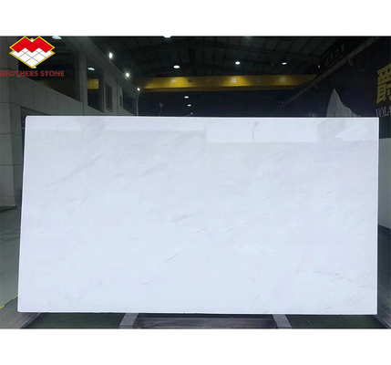 White Thassos Marble Big Slab Polished Stone Wall Panel Tile for Modern Hotel Design