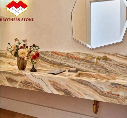 Cut-To-Size Onyx Marble Stone Slabs Perfect for Home Decor and Living Room Table
