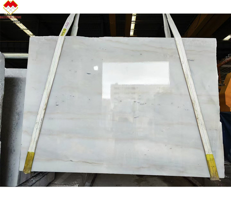 Big Slab Indoor Grade Adornment Component Lavabo Natural Macedonia White Marble Floor Tile