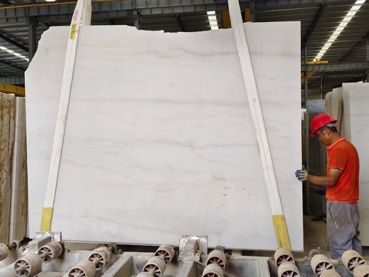 Big Slab Indoor Grade Adornment Component Lavabo Natural Macedonia White Marble Floor Tile