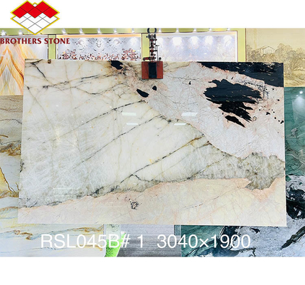 Natural Stone Pandora Marble Big Slab Cut-to-Size Designs for Modern Hotel Villa Wall