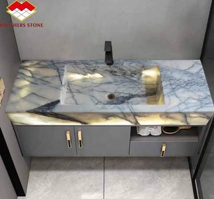 Natural Stone Decorative Sink Calcatta Viola Marble Wash Basin for Luxury Bathroom