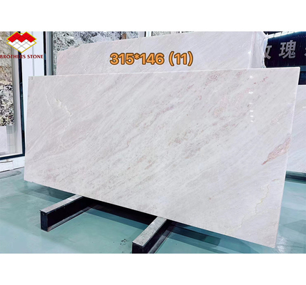 Polished Natural Rosa Rainbow Marble Stone for Modern Dining Table in Hotels Villas