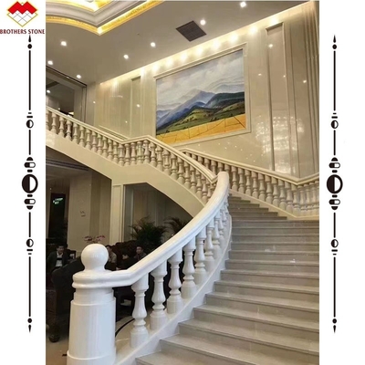 Good Marble Ceramic Stairs Nosing Step Tile in White with Customized Glazed Finish
