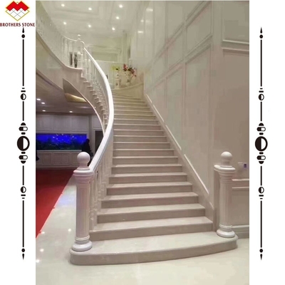 Good Marble Ceramic Stairs Nosing Step Tile in White with Customized Glazed Finish