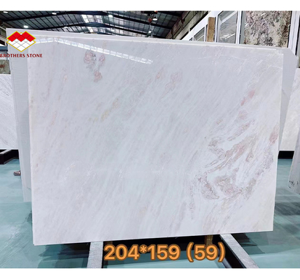 Polished Natural Rosa Rainbow Marble Stone for Modern Dining Table in Hotels Villas