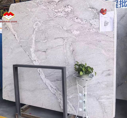 Modern Calacatta White Granite Slabs for Interior Stair Stepping and Wall Design