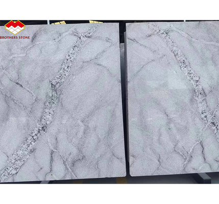 Modern Calacatta White Granite Slabs for Interior Stair Stepping and Wall Design
