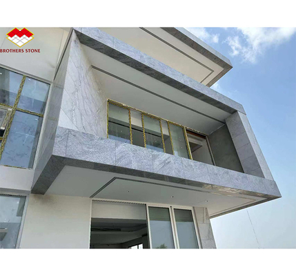 Modern Calacatta White Granite Slabs for Interior Stair Stepping and Wall Design