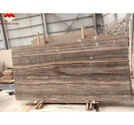 Travertine Marble Tile for Hotel Villa Polished Silver Stone Cladding and Decoration