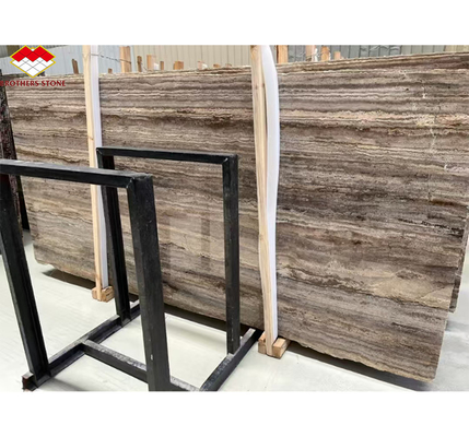 Travertine Marble Tile for Hotel Villa Polished Silver Stone Cladding and Decoration
