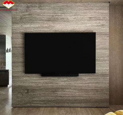 Travertine Marble Tile for Hotel Villa Polished Silver Stone Cladding and Decoration