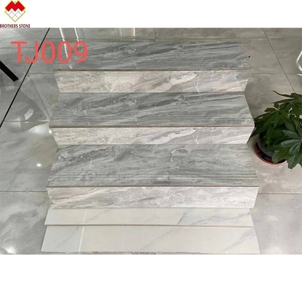Modern Design Glazed Polished Porcelain Stair Tiles Prices Stone Imitation Texture