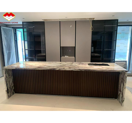 Modern Purple Calacatta Viola Marble Slabs for Villa Kitchen Countertops in Hotel