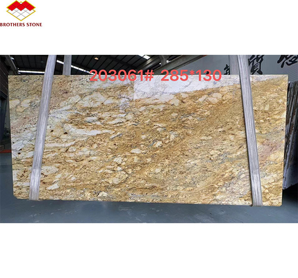 Modern Design Hotel Ornamental White Granite with Gold Veins 20mm Polished Big Slabs