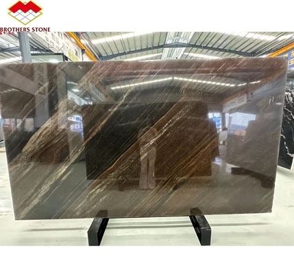 Modern Style Hotel Flooring Sheet Customized Golden Sand Quicksand Brown Granite Marble
