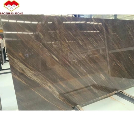 Modern Style Hotel Flooring Sheet Customized Golden Sand Quicksand Brown Granite Marble