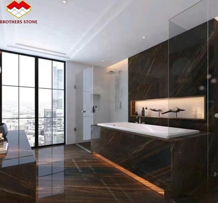 Modern Style Hotel Flooring Sheet Customized Golden Sand Quicksand Brown Granite Marble
