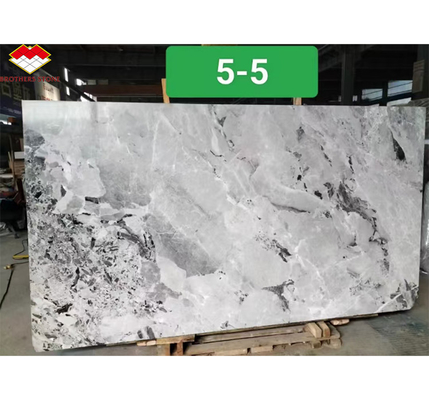 Modern Ink Painting Marble Big Slab Honed Grey Wall Panel and Kitchen Countertop Tile