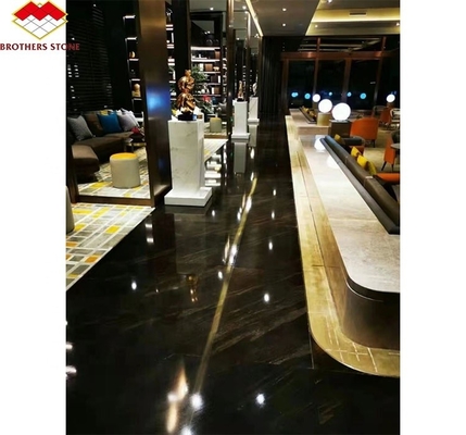 Modern Style Hotel Flooring Sheet Customized Golden Sand Quicksand Brown Granite Marble