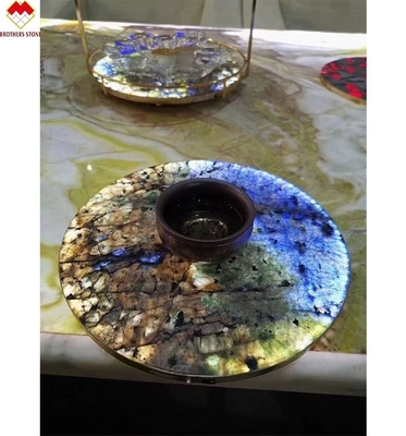 Modern Design Photoelectricity Transparent Quartz Stone Coasters for Tea Cups