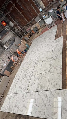 Brazilian Andromeda White Granite Slabs for Countertops Walls Stairs Popular Choice