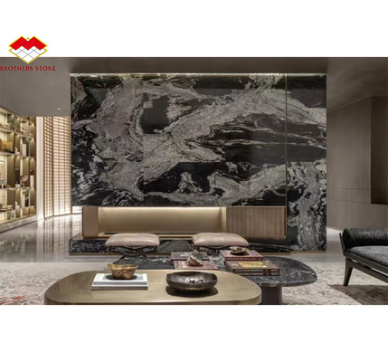 Hotel Polished Black Ink Impression Marble Natural Stone Bathtub for Home Bathroom