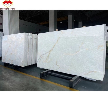 Translucent Cristallo Countertop Onyx Marble Table in Modern Design for Luxury Dining