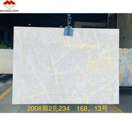 Translucent Cristallo Countertop Onyx Marble Table in Modern Design for Luxury Dining