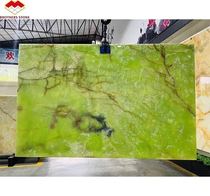Natural Green Jade Onyx Marble Slabs for Modern Graphic Design and Table Background