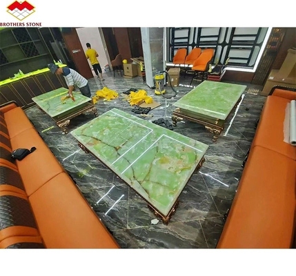 Natural Green Jade Onyx Marble Slabs for Modern Graphic Design and Table Background