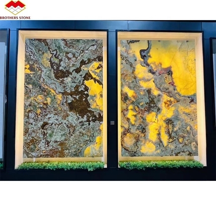Natural Green Jade Onyx Marble Slabs for Modern Graphic Design and Table Background