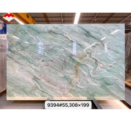 Polished Royal Green Quartzite Natural Green Gaya Marble Big Slab for Coffee Table