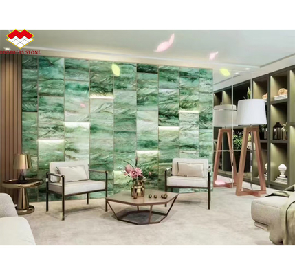 Polished Royal Green Quartzite Natural Green Gaya Marble Big Slab for Coffee Table