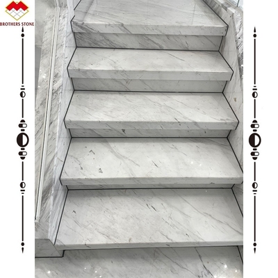 Countertop Wall Panel Flooring Tiles Luxury Drama White Stone Volakas Marble Staircase