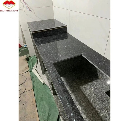 Modern Blue Granite Stone Slabs Prices for Natural Blue Pearl Countertop Renovation
