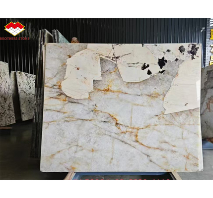 Polished Brazilian Pandora Marble Big Slab for Modern Style Patagonia Wall Panel