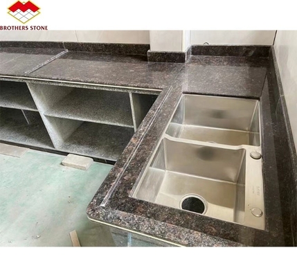 Park Modern British Brown Granite Stone Polished Surface for Kitchen Countertop Design