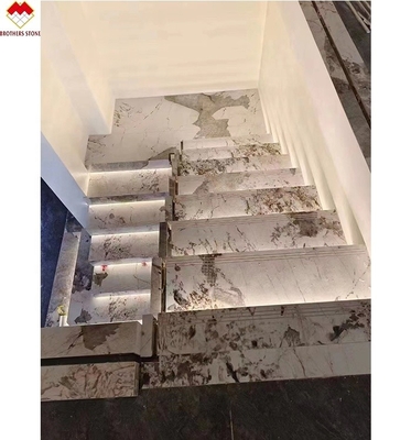 Customized Matte Surface Finishing Popular MOHS 6-7 Hardness Sintered Stone Stair Case