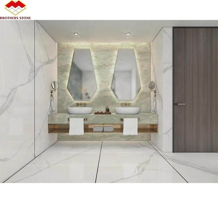 Modern Design Style Big Slab Green Jade Onyx Marble Stone for Bathroom Wall and Table