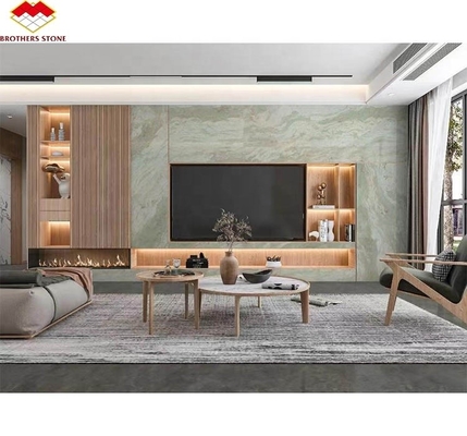 Modern Design Style Big Slab Green Jade Onyx Marble Stone for Bathroom Wall and Table