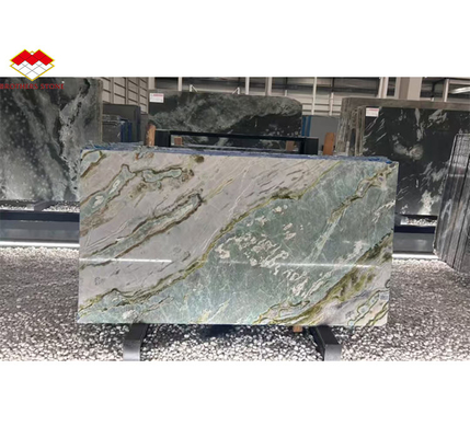 Maldives Blue Luxury Stone Translucent Polished Big Slab for Hotel Dining Table Set