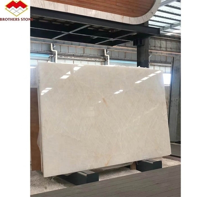 Modern Ice Jade Snow White Ice Onyx Stone Translucent Cristallo Quartzite Marble Slab