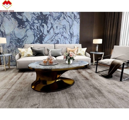 Hotel Decoration Afyon Violet Arabescato Venato Marble Slabs with Calacatta/Calcutta