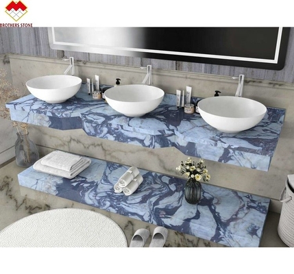 Hotel Decoration Afyon Violet Arabescato Venato Marble Slabs with Calacatta/Calcutta