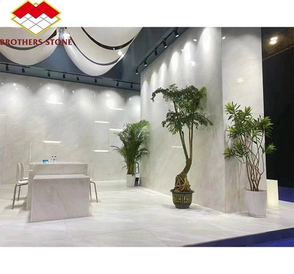 Hotel Modern Royal White Onyx Honed Marble Sheet Cut-to-Size Wall Panel and Dining Table Set