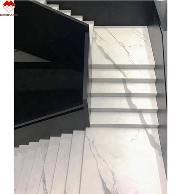 Porcelain Thin Slab Staircase Made in with Customized Polished or Matte Surface Finishing