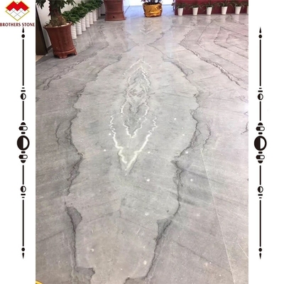 Waterjet Marble Steps and Risers for Custom Stair Nosing on Natural Stone Arc Stair