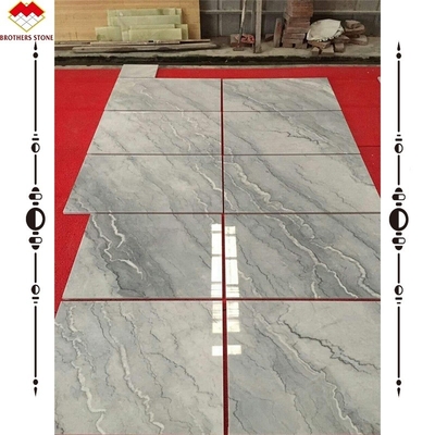 Waterjet Marble Steps and Risers for Custom Stair Nosing on Natural Stone Arc Stair